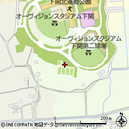 下関市北運動公園庭球場周辺の地図