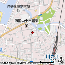 愛媛県四国中央市川之江町1520-3周辺の地図