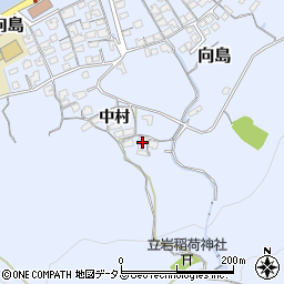 山口県防府市向島中村606周辺の地図