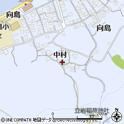 山口県防府市向島中村608周辺の地図