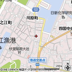 愛媛県四国中央市川之江町1455周辺の地図