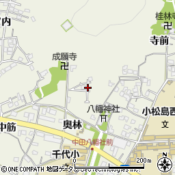 徳島県小松島市中田町奥林8-10周辺の地図