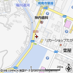 山口県周南市栗屋797-15周辺の地図