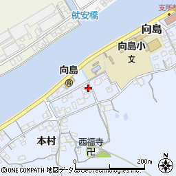 山口県防府市向島本村796-1周辺の地図