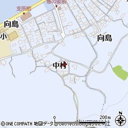 山口県防府市向島中村610周辺の地図