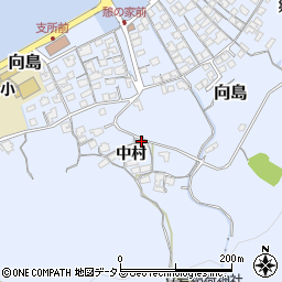 山口県防府市向島中村548-2周辺の地図