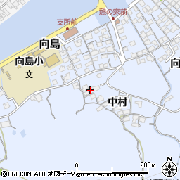 山口県防府市向島中村621-2周辺の地図