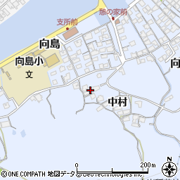 山口県防府市向島中村621周辺の地図