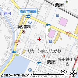 山口県周南市栗屋778-6周辺の地図