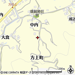 徳島県徳島市方上町中内33周辺の地図
