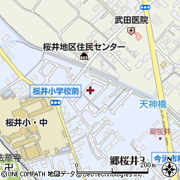 こだまのいえ郷桜井周辺の地図
