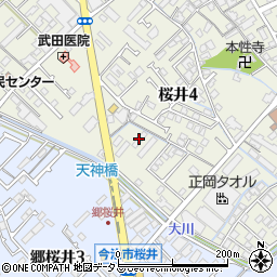 セジュール桜井Ａ周辺の地図
