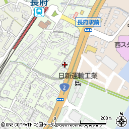 山口県下関市長府松小田本町9周辺の地図