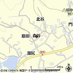 徳島県徳島市方上町森谷周辺の地図