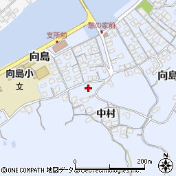 山口県防府市向島中村624-1周辺の地図