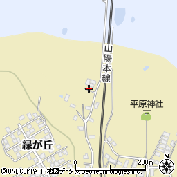 山口県山陽小野田市平和町周辺の地図