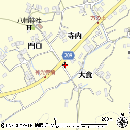 徳島県徳島市方上町寺内1-1周辺の地図