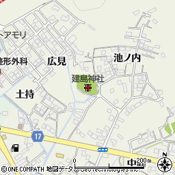 建島神社周辺の地図