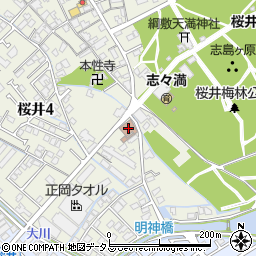 桜井郵便局周辺の地図