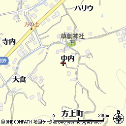 徳島県徳島市方上町中内39周辺の地図