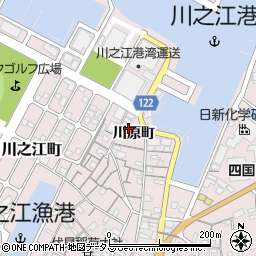 愛媛県四国中央市川之江町川原町周辺の地図