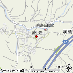 柳生寺周辺の地図
