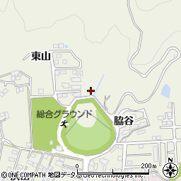 徳島県小松島市中田町脇谷周辺の地図