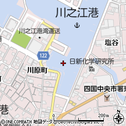 川之江港周辺の地図