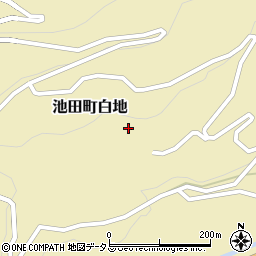 徳島県三好市池田町白地井ノ久保周辺の地図