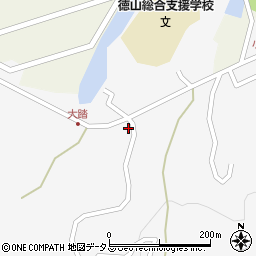 山口県周南市栗屋256-6周辺の地図