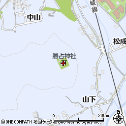 勝占神社周辺の地図
