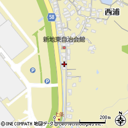 山口県防府市西浦2179周辺の地図