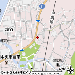 愛媛県四国中央市川之江町2539-2周辺の地図