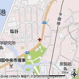 愛媛県四国中央市川之江町2537-13周辺の地図