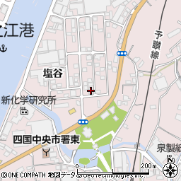 愛媛県四国中央市川之江町2530-16周辺の地図