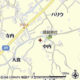 徳島県徳島市方上町中内59周辺の地図
