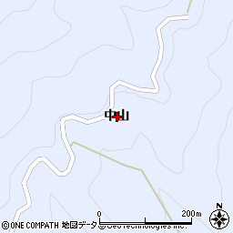 徳島県つるぎ町（美馬郡）貞光（中山）周辺の地図