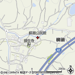 柳瀬公民館周辺の地図