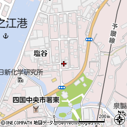 愛媛県四国中央市川之江町2530-12周辺の地図