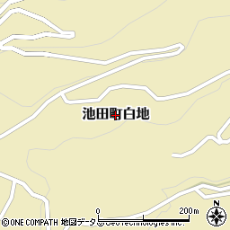 徳島県三好市池田町白地周辺の地図