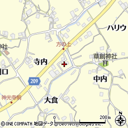徳島県徳島市方上町寺内8周辺の地図