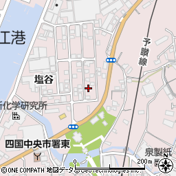 愛媛県四国中央市川之江町2530-24周辺の地図