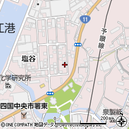 愛媛県四国中央市川之江町2530-32周辺の地図