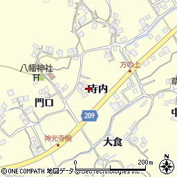 徳島県徳島市方上町寺内周辺の地図