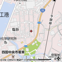 愛媛県四国中央市川之江町2530-25周辺の地図