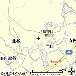 徳島県徳島市方上町門口周辺の地図