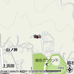 徳島県小松島市中田町（東山）周辺の地図