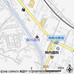 山口県周南市栗屋821-19周辺の地図