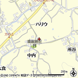 徳島県徳島市方上町ハリウ周辺の地図