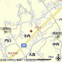 徳島県徳島市方上町寺内12周辺の地図